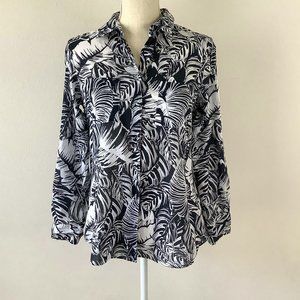 Foxcroft Wrinkle Free Floral Button Down Shirt